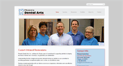 Desktop Screenshot of phoenixdentalarts.com